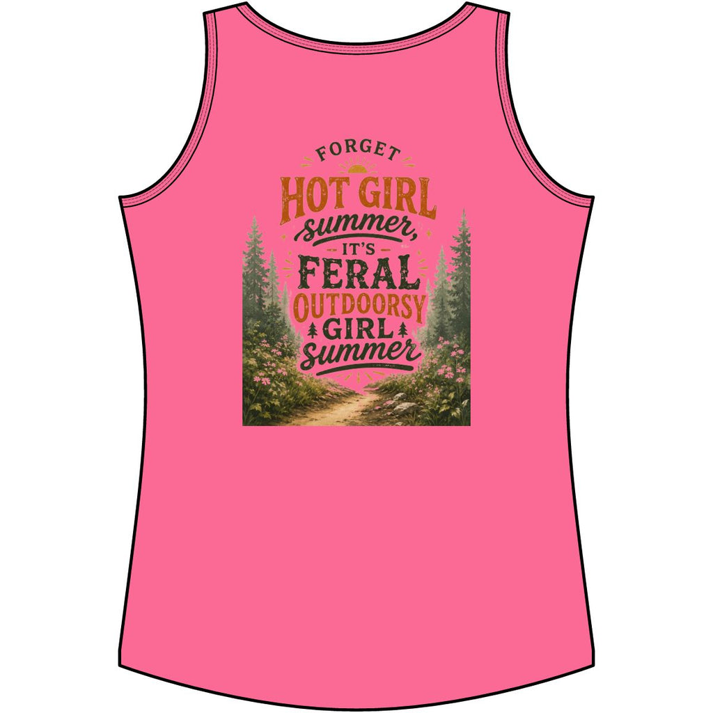 Outdoorsy Girl Summer Tank Top — Feral Graphic Women's Tank