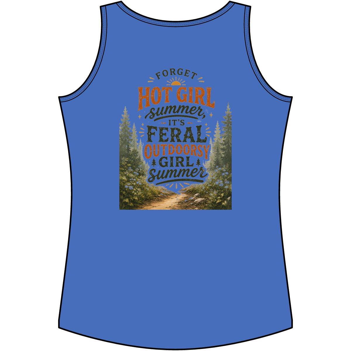 Outdoorsy Girl Summer Tank Top — Feral Graphic Women's Tank