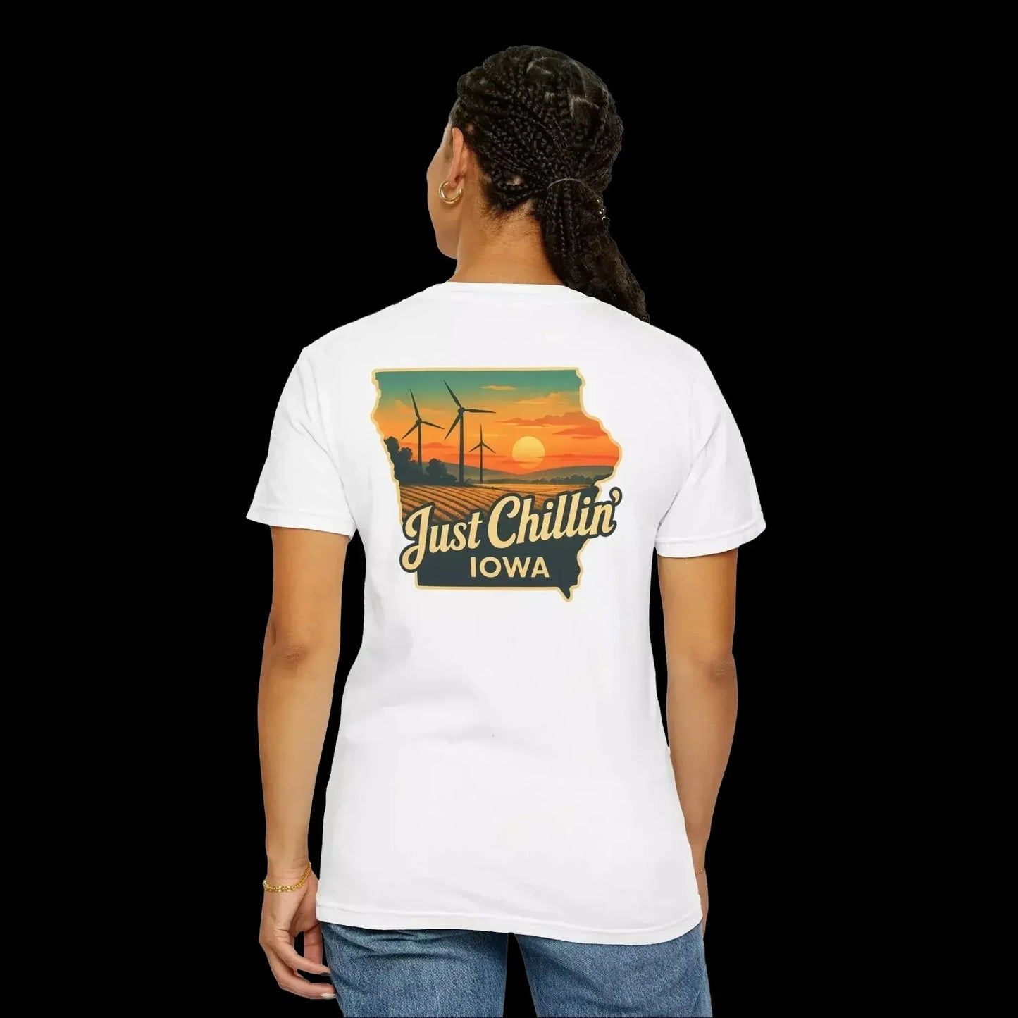 Garment Dyed T-Shirt - Unisex Cotton Tee With Unique Color Texture & Relaxed Fit - Just Chilling Inc.