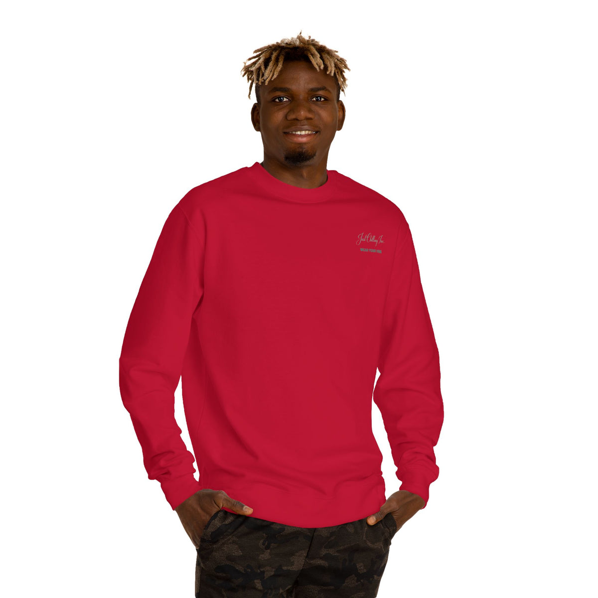Just Chilling Sweatshirt — Cozy Lake Sunset Crewneck