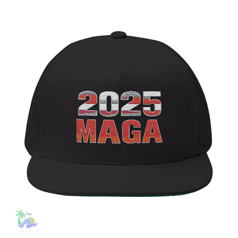 a black hat with the word maga printed on it