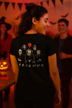 Horror Movie T-Shirt – Creepy Friends Graphic Tee | Premium Cotton USA Made - Just Chilling Inc.