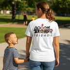 Horror Cartoon T-Shirt – Funny Halloween Tee With Creepy Friends Chibi Design - Just Chilling Inc.
