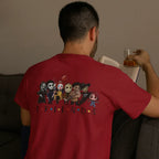 Horror Cartoon T-Shirt – Funny Halloween Tee With Creepy Friends Chibi Design - Just Chilling Inc.