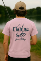 Fishing Addiction Unisex T-Shirt, Casual Wear, Outdoor Shirt, Gift for Fishermen, Summer Tee, Fishing Enthusiast Apparel - Just Chilling Inc.