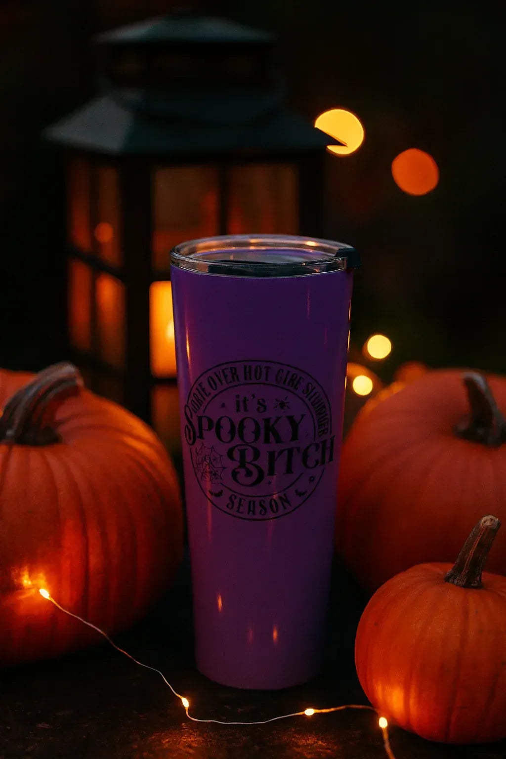 20oz Fishing tumbler Its Spooky B*tch Seaspn - Just Chilling Inc.