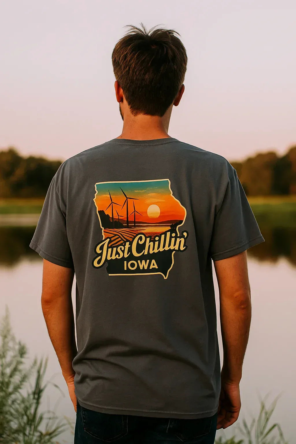 Garment Dyed T-Shirt - Unisex Cotton Tee With Unique Color Texture & Relaxed Fit - Just Chilling Inc.