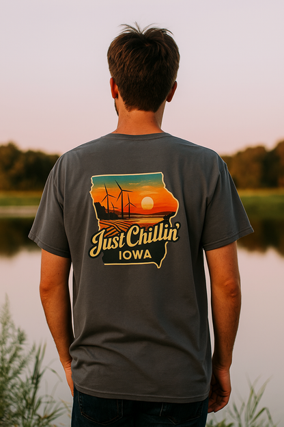 Garment Dyed T-Shirt - Unisex Cotton Tee With Unique Color Texture & Relaxed Fit