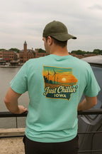 Garment Dyed T-Shirt - Unisex Cotton Tee With Unique Color Texture & Relaxed Fit - Just Chilling Inc.