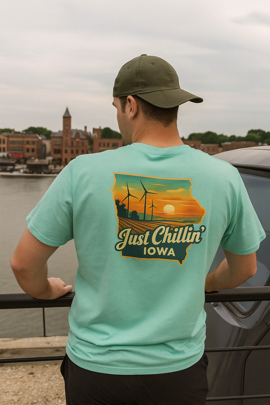 Garment Dyed T-Shirt - Unisex Cotton Tee With Unique Color Texture & Relaxed Fit