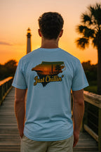 South Carolina Sunset Tee – Soft Vintage Cotton Shirt | Relaxed Fit Unisex - Just Chilling Inc.