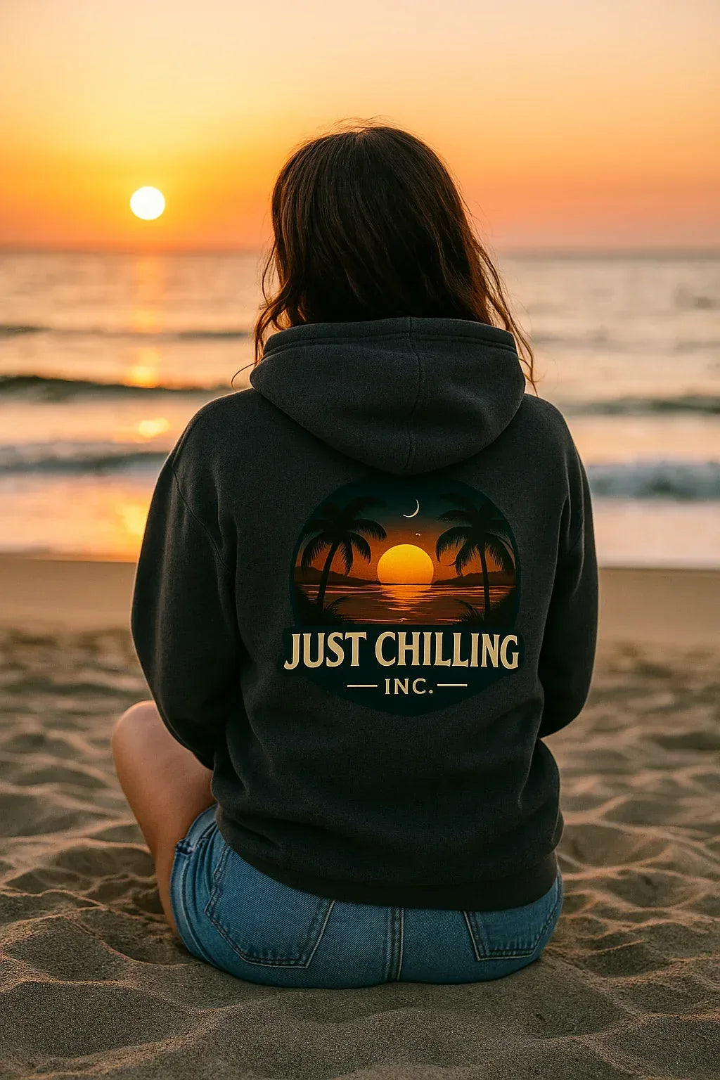 Full Zip Hooded Sweatshirt – Classic Fit Cotton Polyester Blend Hoodie - Just Chilling Inc.