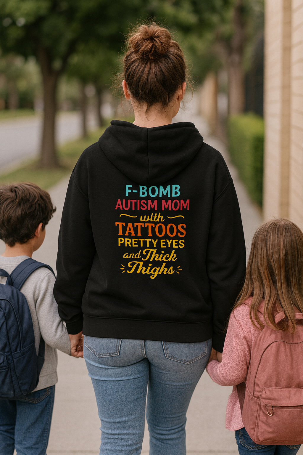 Lightweight Hooded Sweatshirt - Soft Cotton Hoodie with Jersey Lined Hood