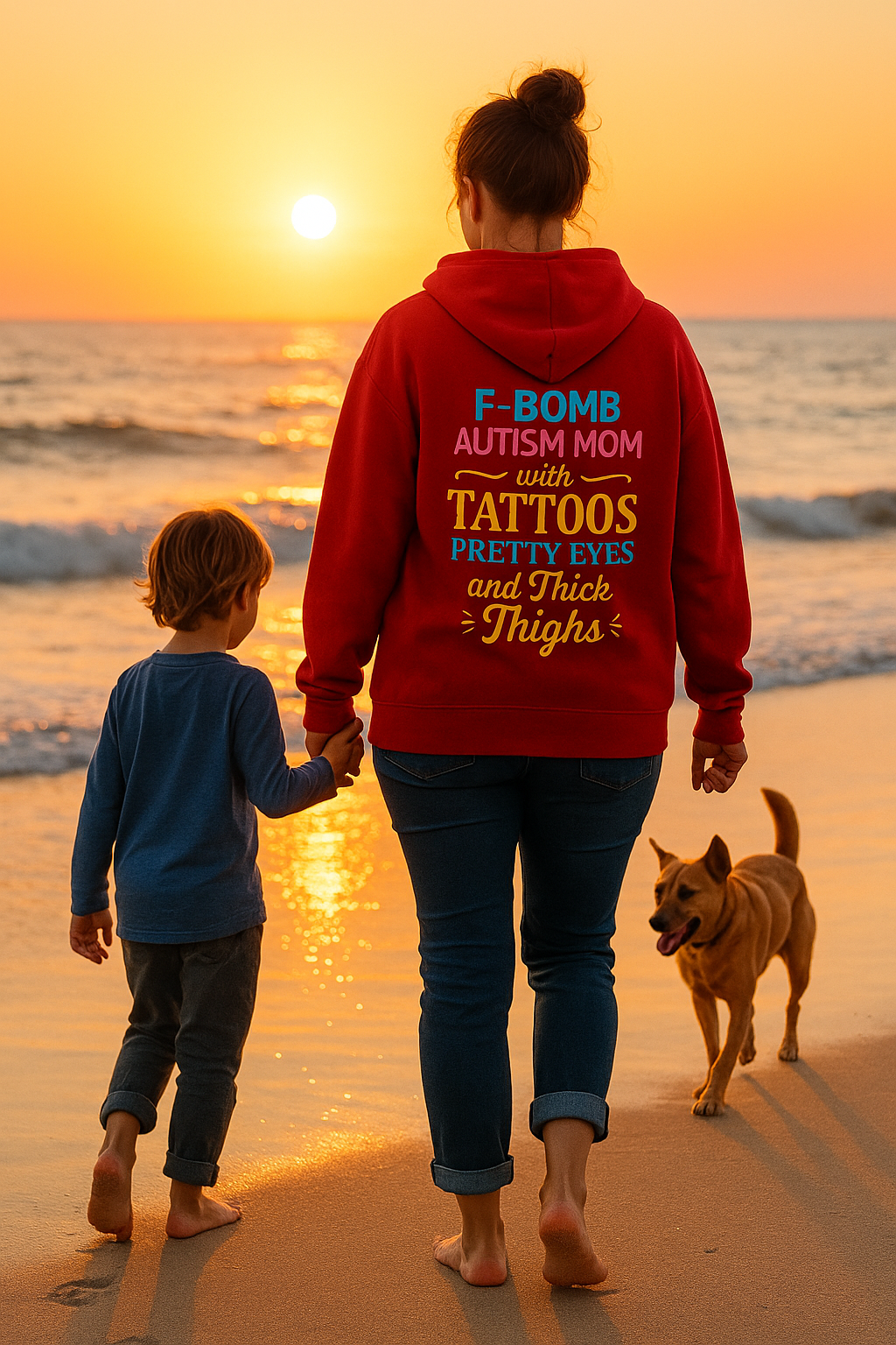 Lightweight Hooded Sweatshirt - Soft Cotton Hoodie with Jersey Lined Hood