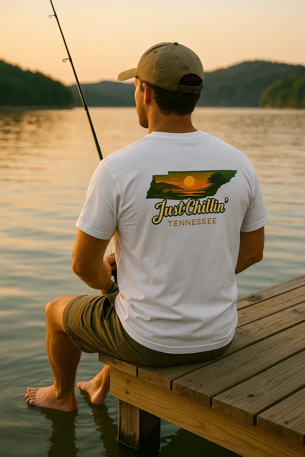 Just Chillin' Tennessee Unisex Cotton Tee – Nature Lover Gift - Just Chilling Inc.