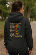 I Am the Storm Autism Mom Hoodie – Rainbow Drip Skull Neurodiversity Design