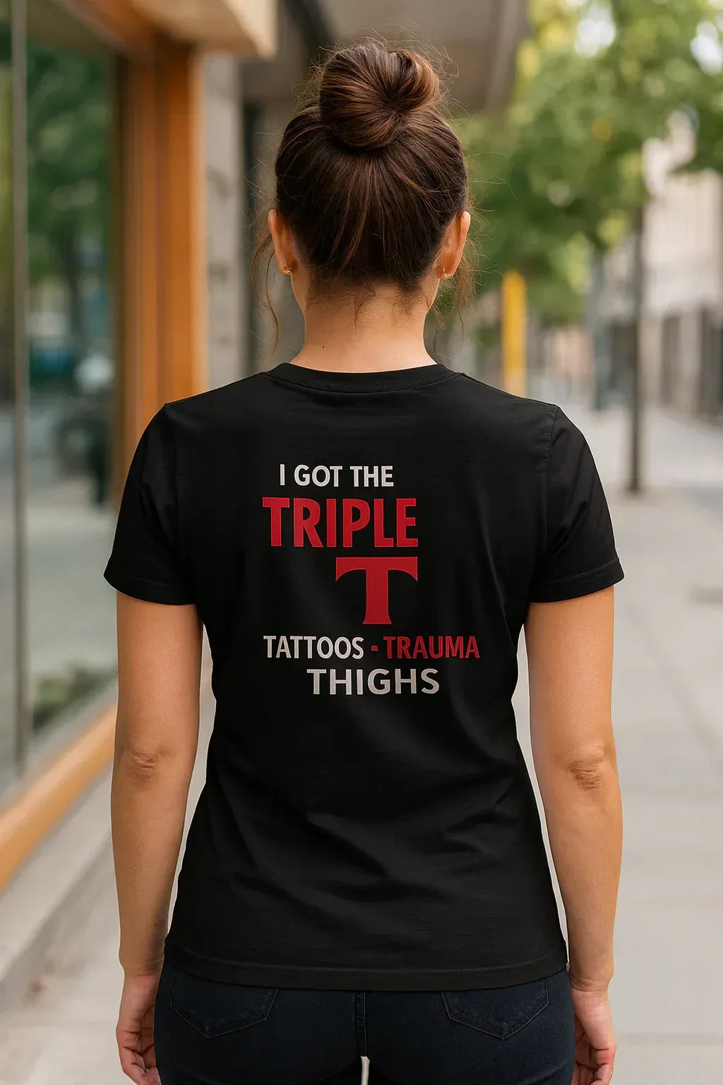 Just Chilling Triple T Women Tee - Casual & Fun Shirt for Tattoo Lovers - Just Chilling Inc.