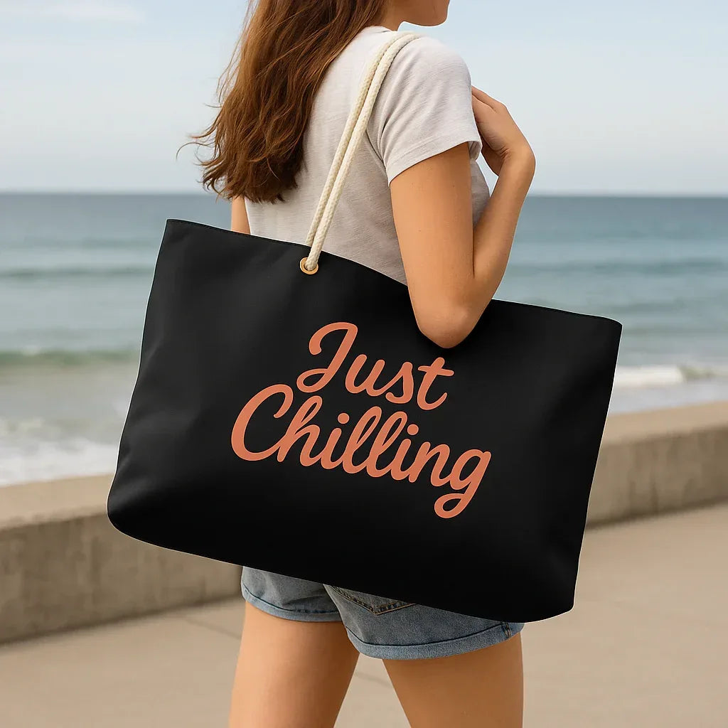 Just Chilling Oversized Weekender Tote – Large Beach & Travel Bag - Just Chilling Inc.