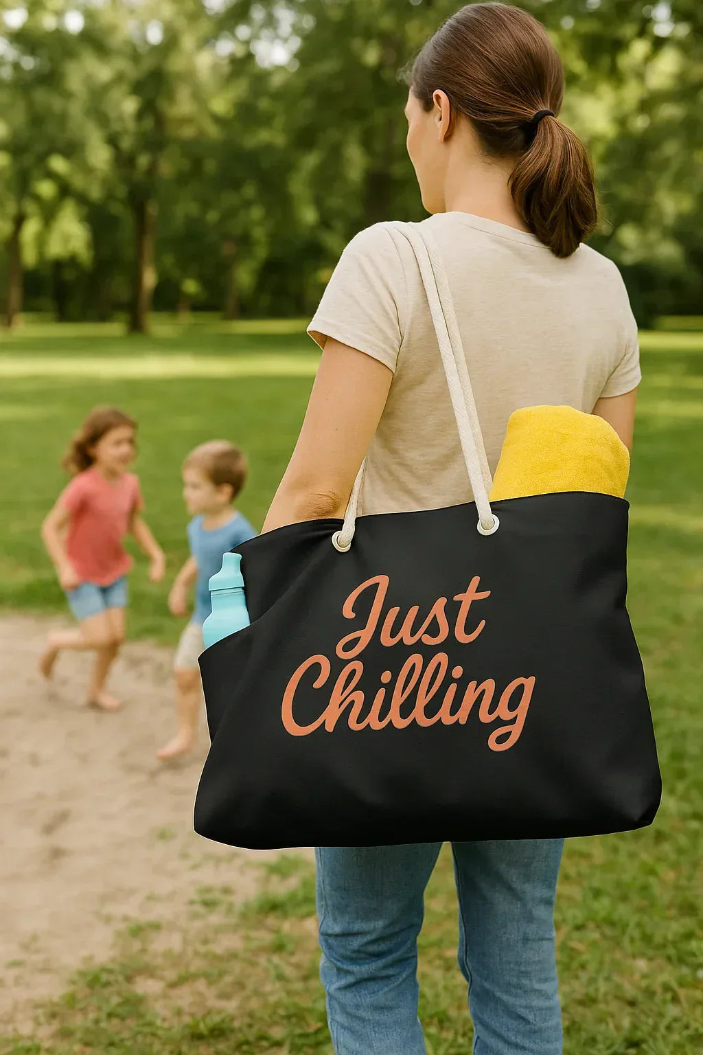 Just Chilling Oversized Weekender Tote – Large Beach & Travel Bag - Just Chilling Inc.
