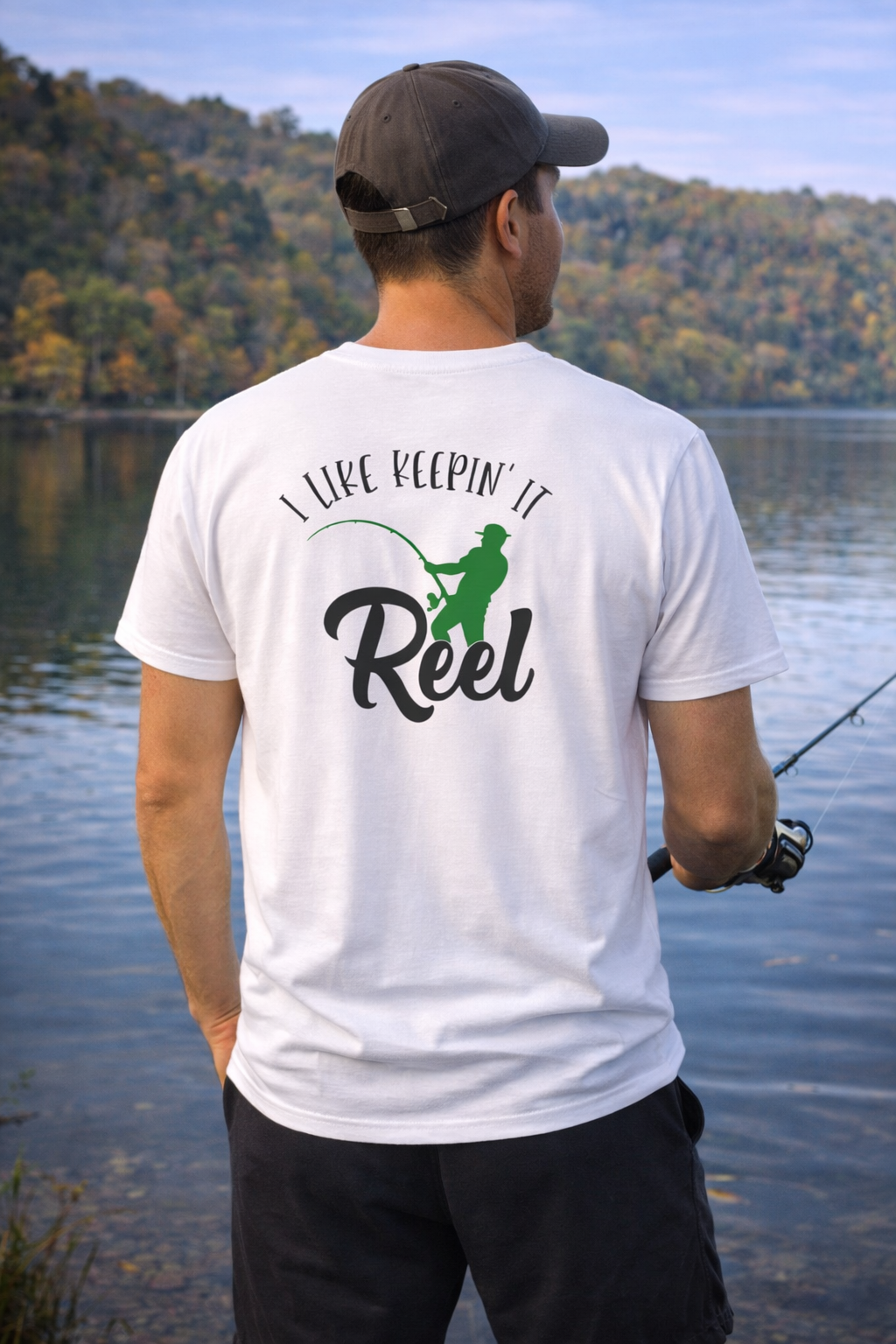 T-shirt -I like to keep it reel fishing t-shirt