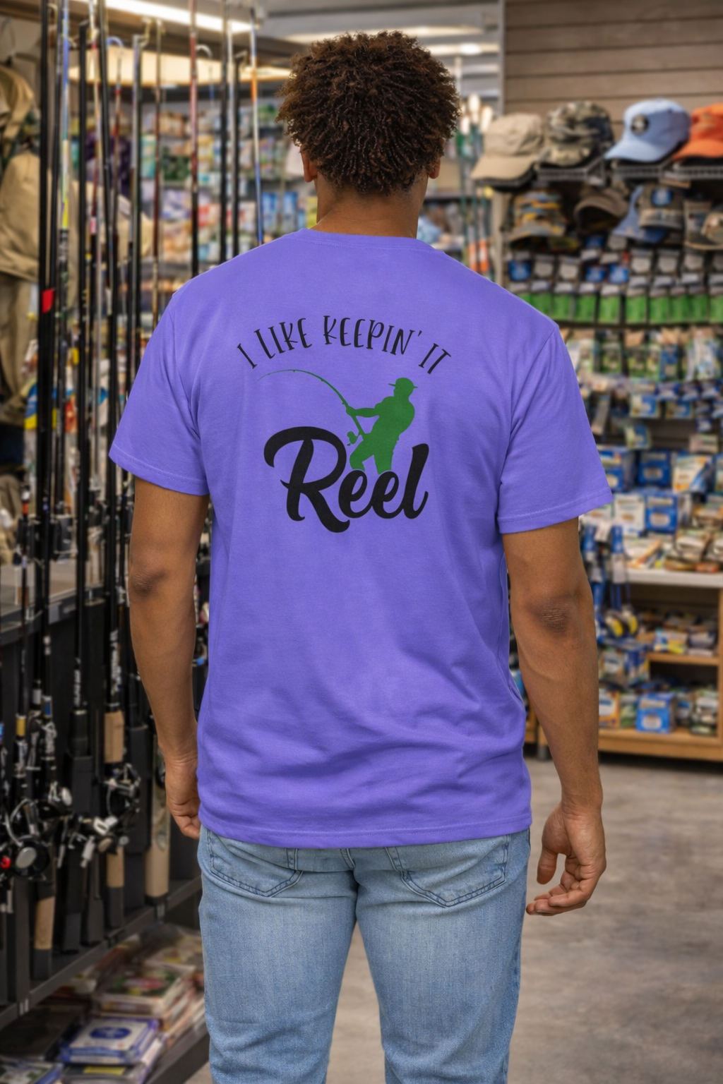 T-shirt -I like to keep it reel fishing t-shirt
