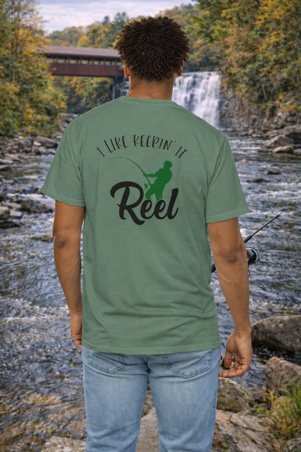 T-shirt -I like to keep it reel fishing t-shirt