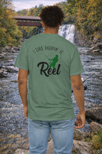 T-shirt -I like to keep it reel fishing t-shirt