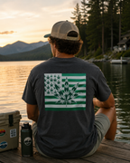 Unisex Heavy Cotton Tee cannabis all-star and flag tee