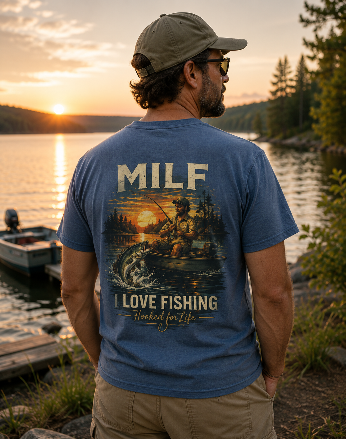Unisex Jersey Short Sleeve Tee – Man I Love Fishing (MILF Edition)