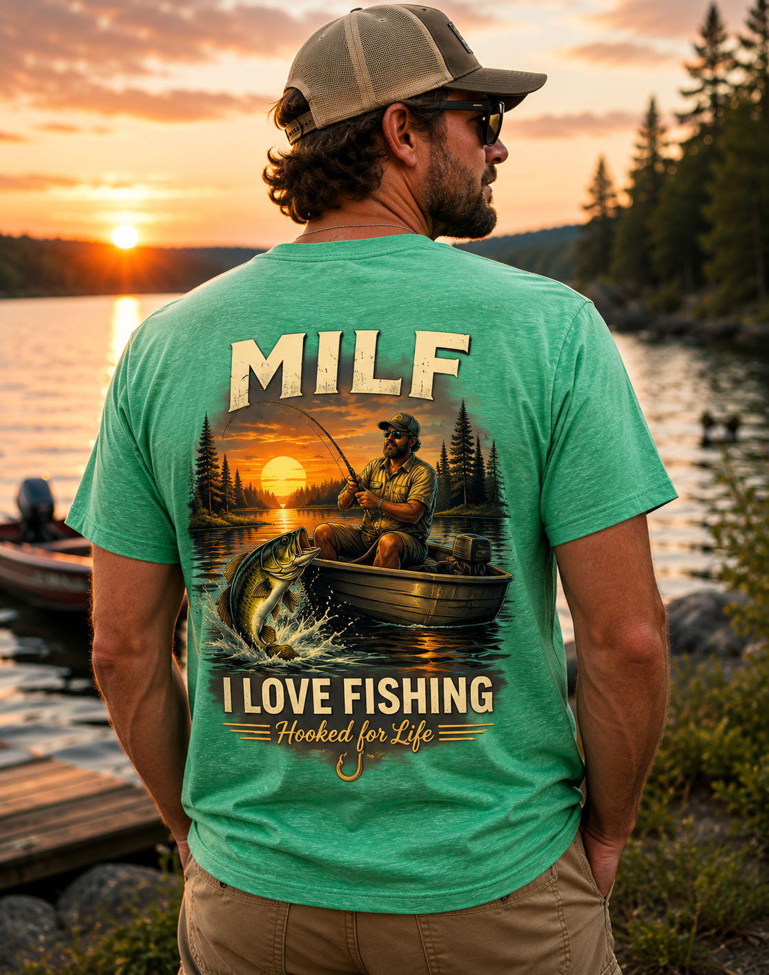 Unisex Jersey Short Sleeve Tee – Man I Love Fishing (MILF Edition)