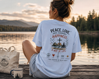 Just Chilling T-Shirt - Peace Love Happiness Tee