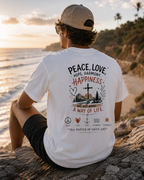 Just Chilling T-Shirt - Peace Love Happiness Tee