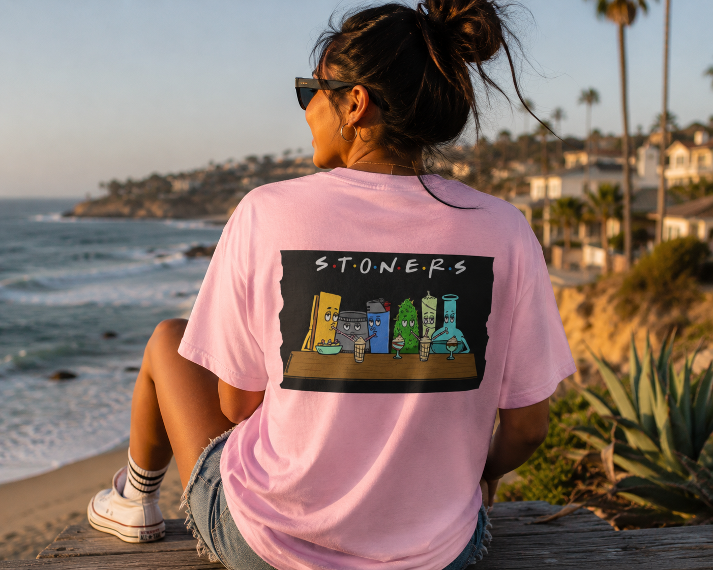 S.T.O.N.E.R.S. Weed Graphic T-Shirt | Funny 420 Cannabis Tee