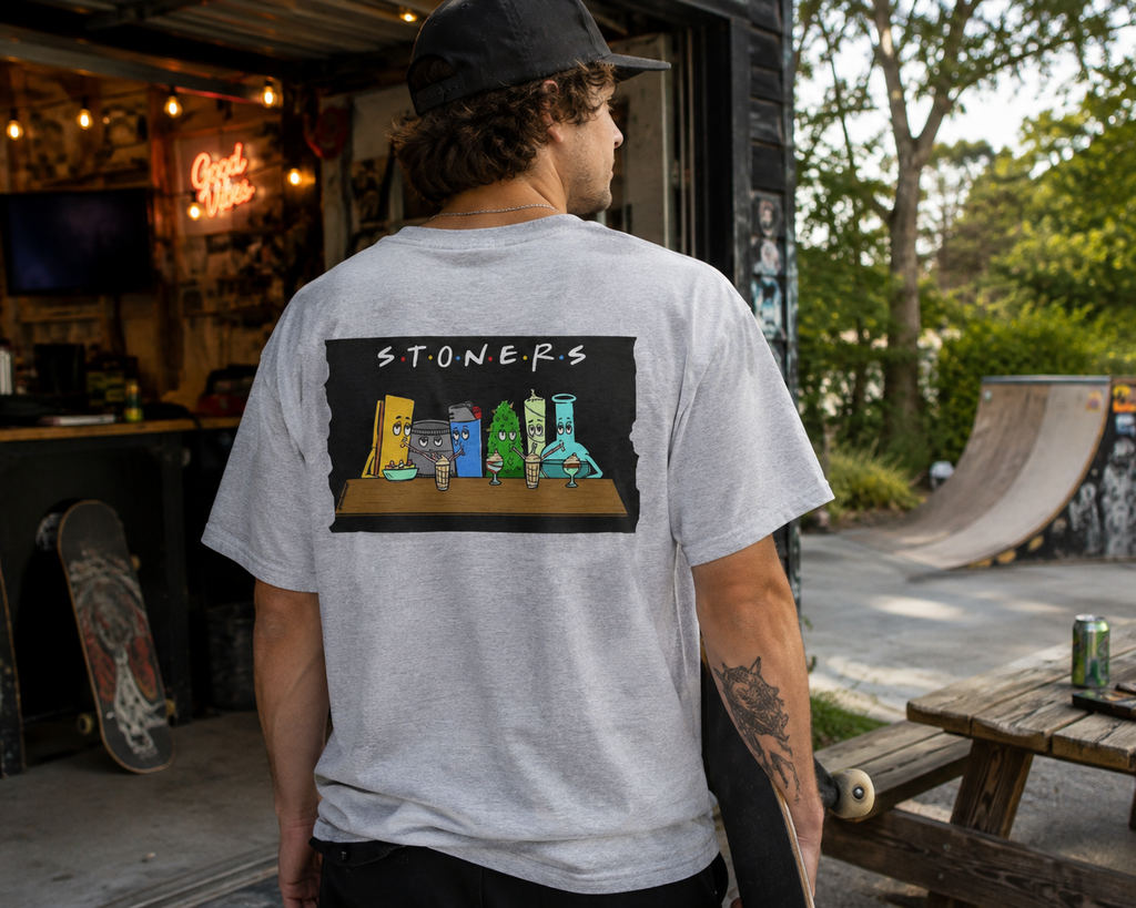 S.T.O.N.E.R.S. Weed Graphic T-Shirt | Funny 420 Cannabis Tee