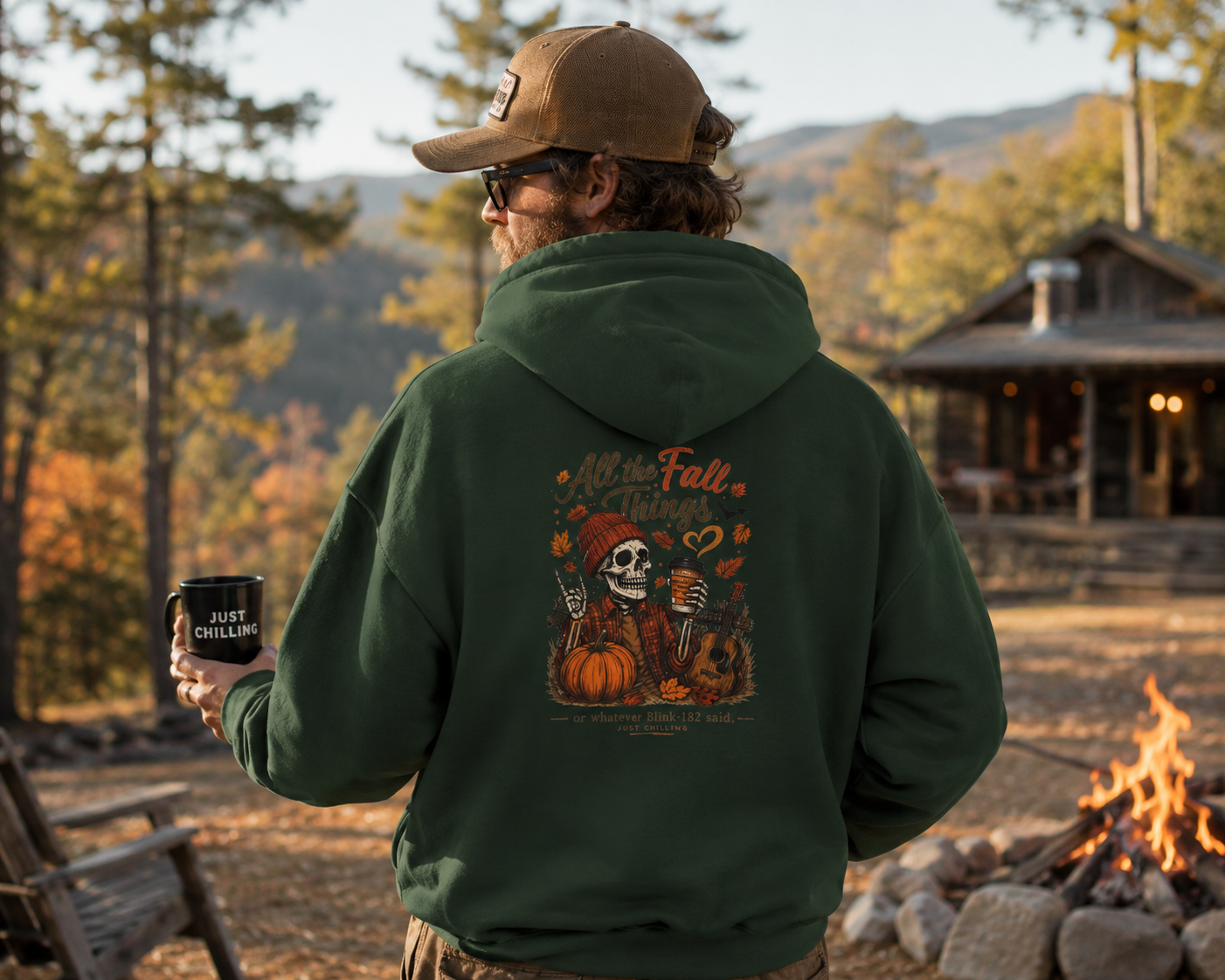 All The Fall Things- Blink 182 Throw Back Hoodie