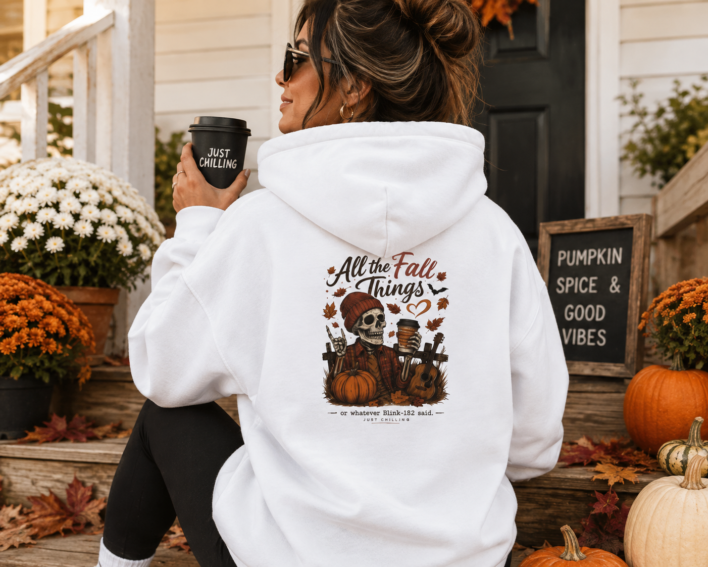 All The Fall Things- Blink 182 Throw Back Hoodie
