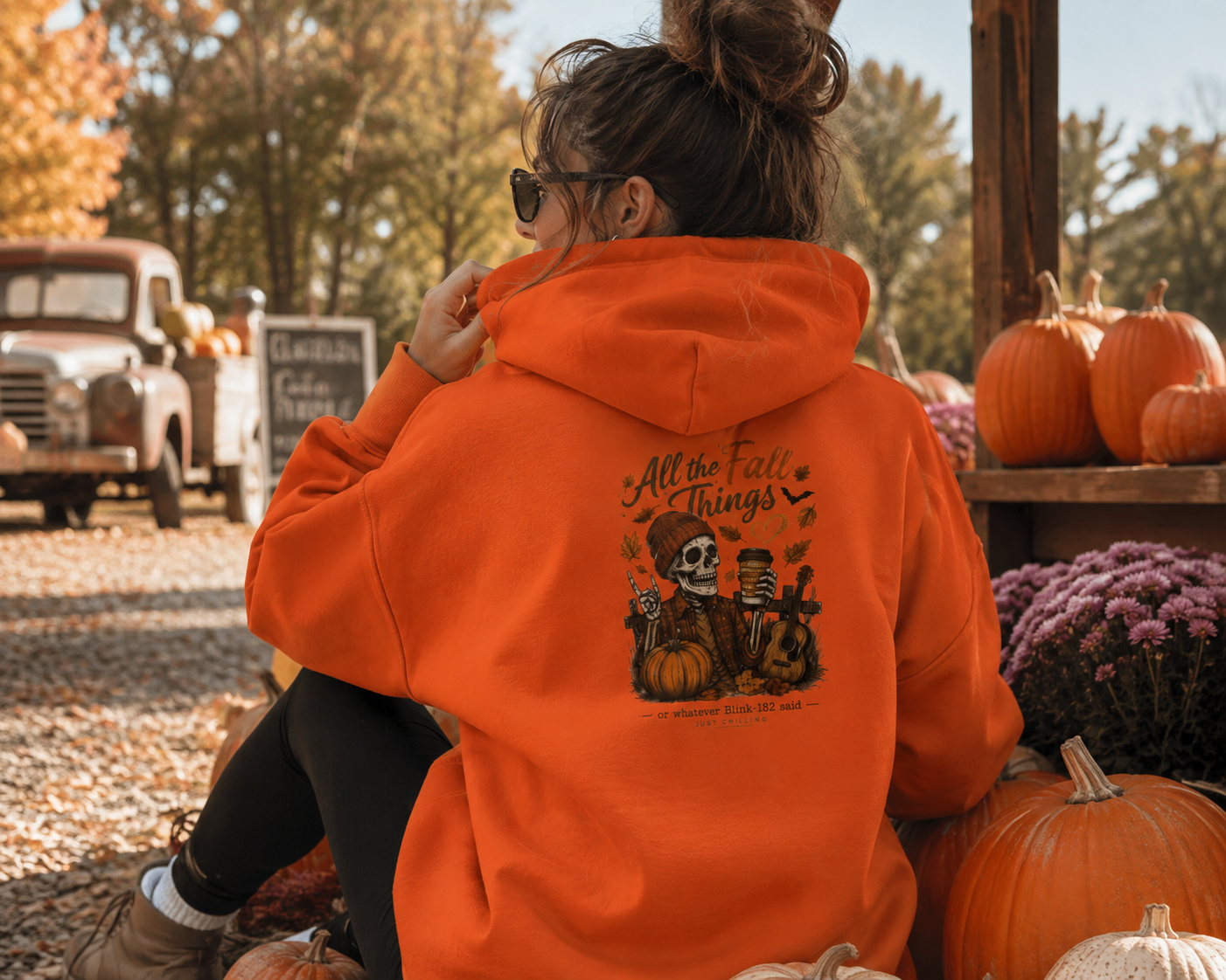 All The Fall Things- Blink 182 Throw Back Hoodie