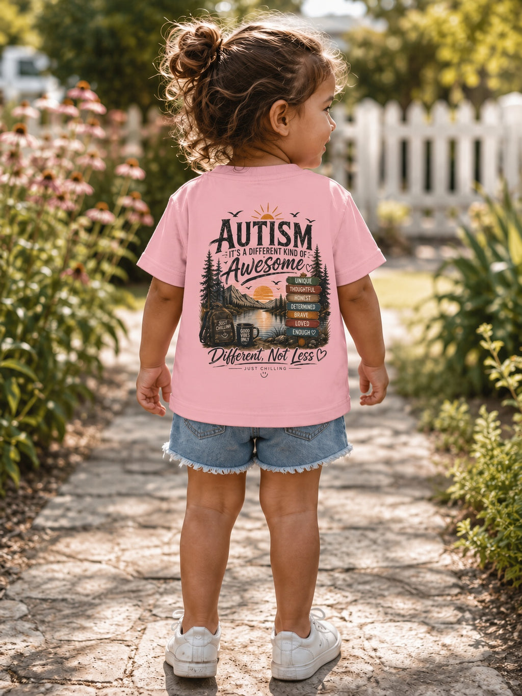 Toddler Tee — "Autism is Awesome" Campfire Adventure Kids Shirt
