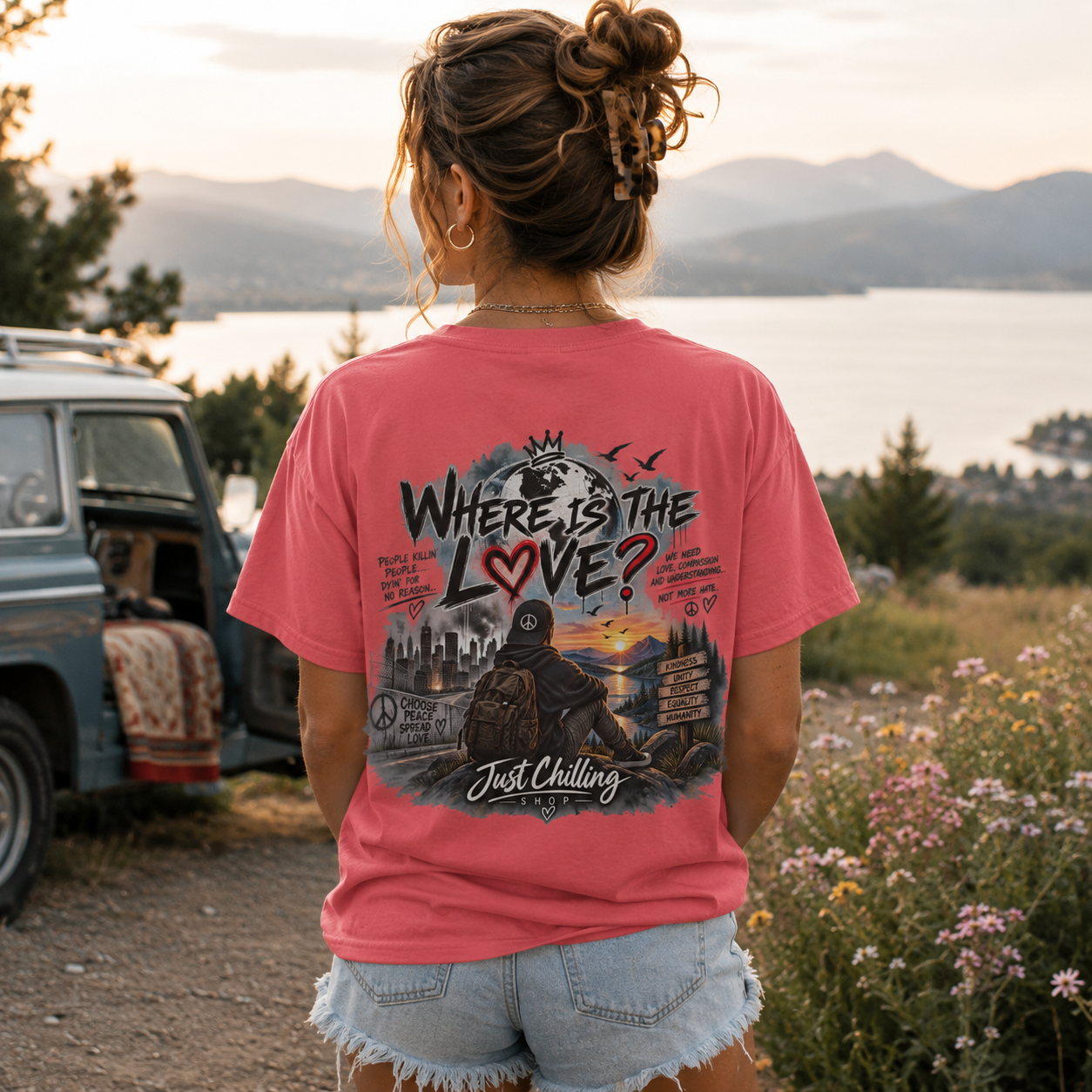 Where’s the Love? Peace & Unity Unisex Graphic Tee