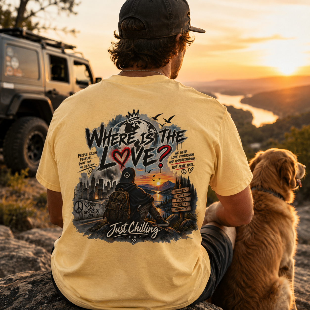 Where’s the Love? Peace & Unity Unisex Graphic Tee