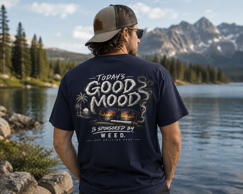 Today's good mood was brought to you by weed-  cannabis All Star Basic tee