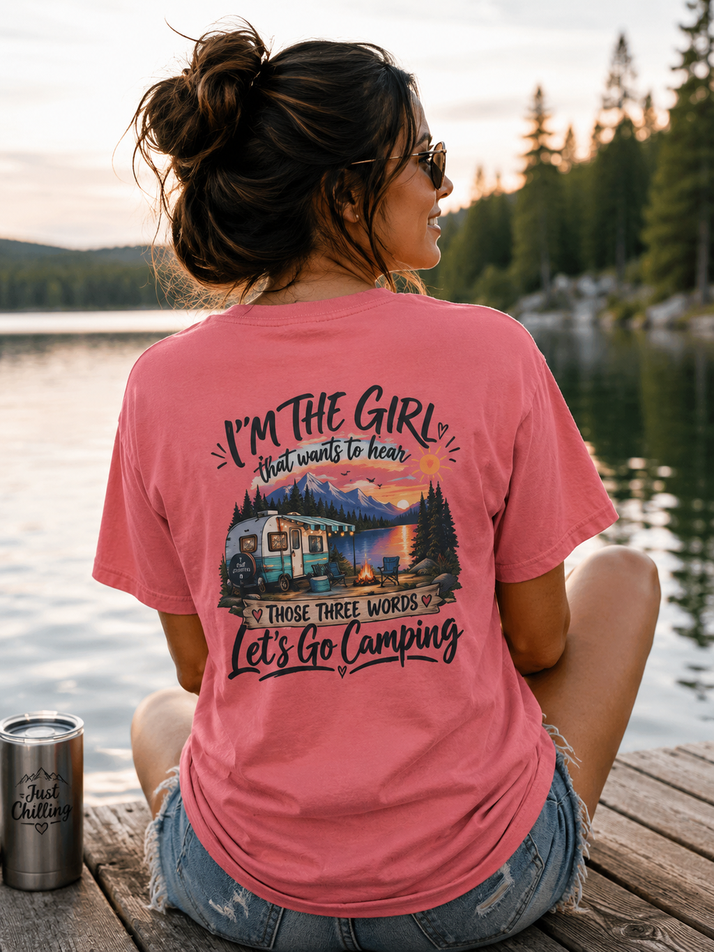 I’m the Girl Let’s Go Camping Garment-Dyed Tee