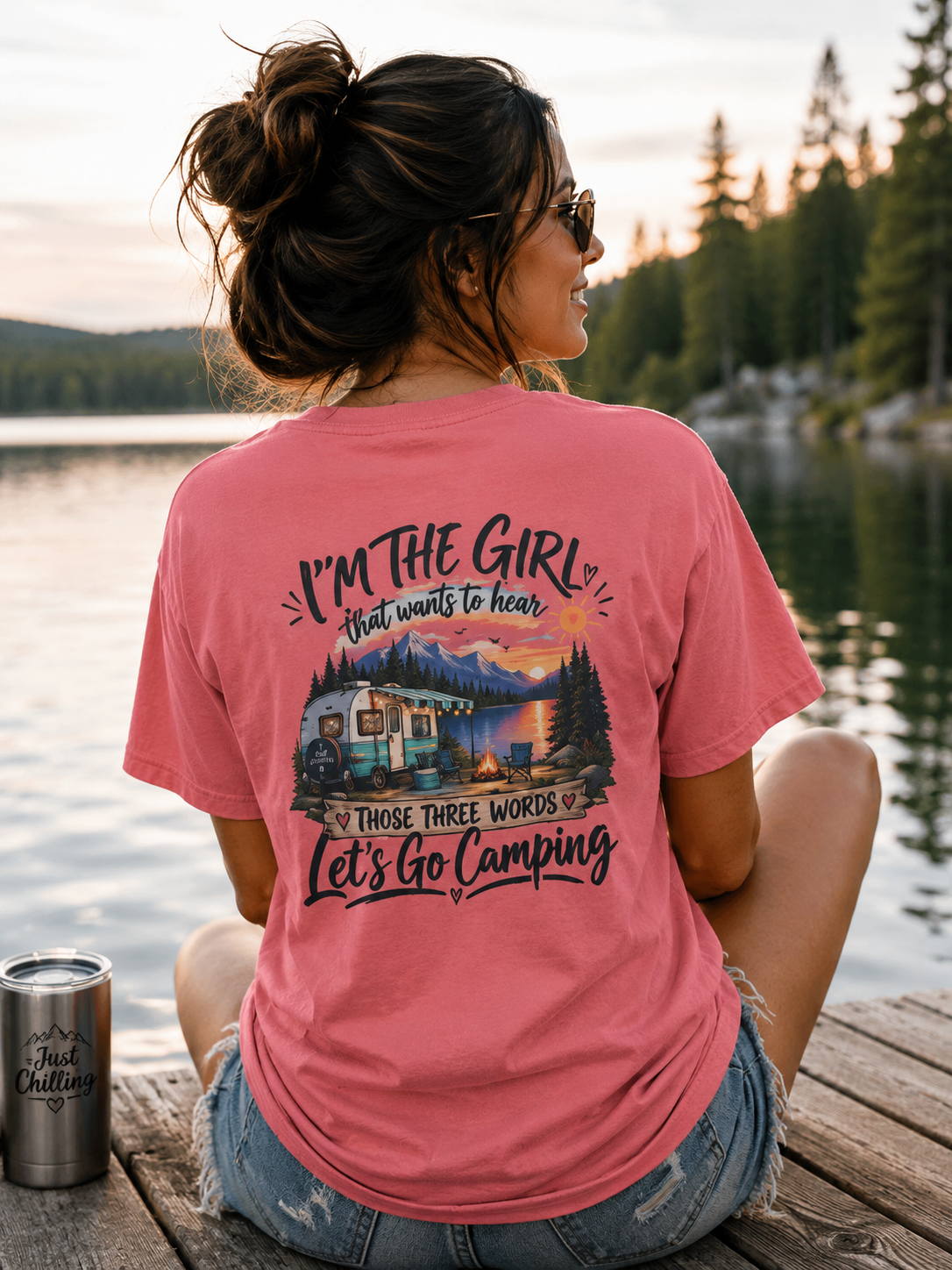 I’m the Girl Let’s Go Camping Garment-Dyed Tee