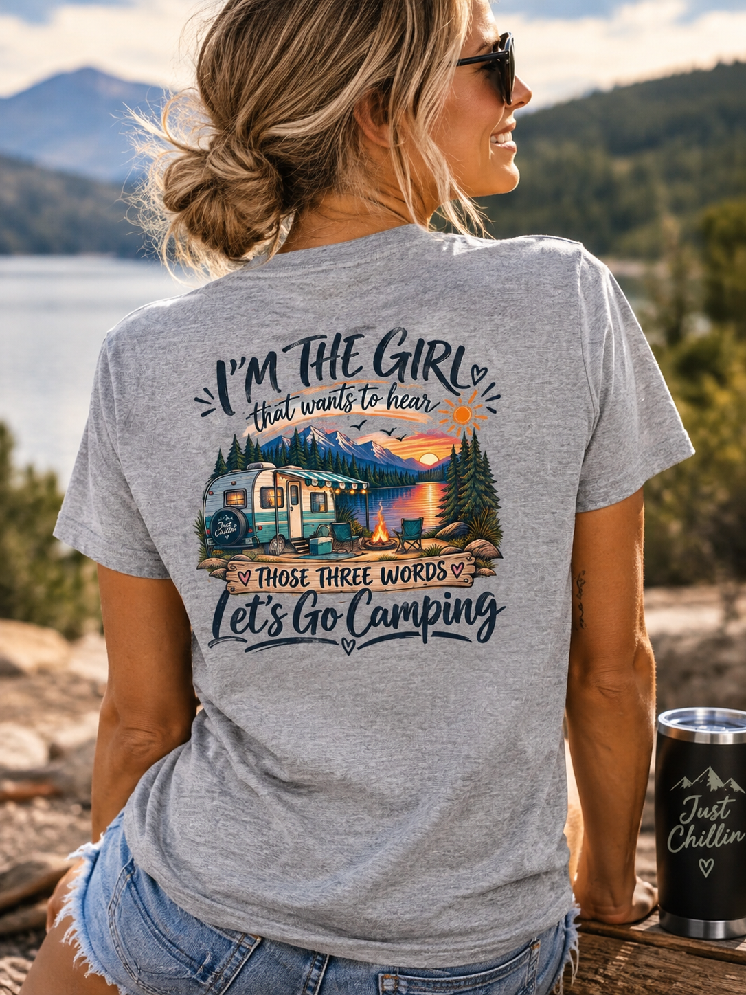 I’m the Girl Let’s Go Camping Garment-Dyed Tee