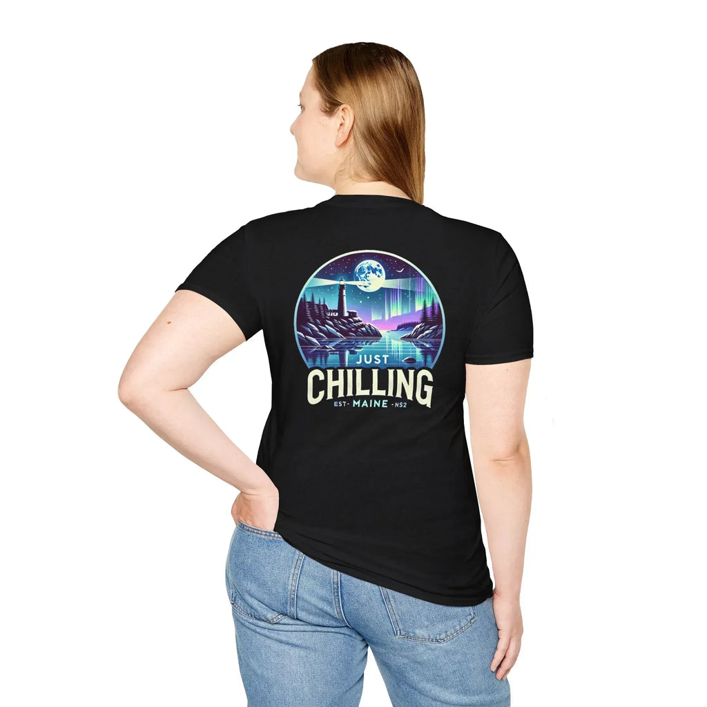Just Chilling Scenic Tee – Coastal Escape- Maine Edition - Just Chilling Inc.