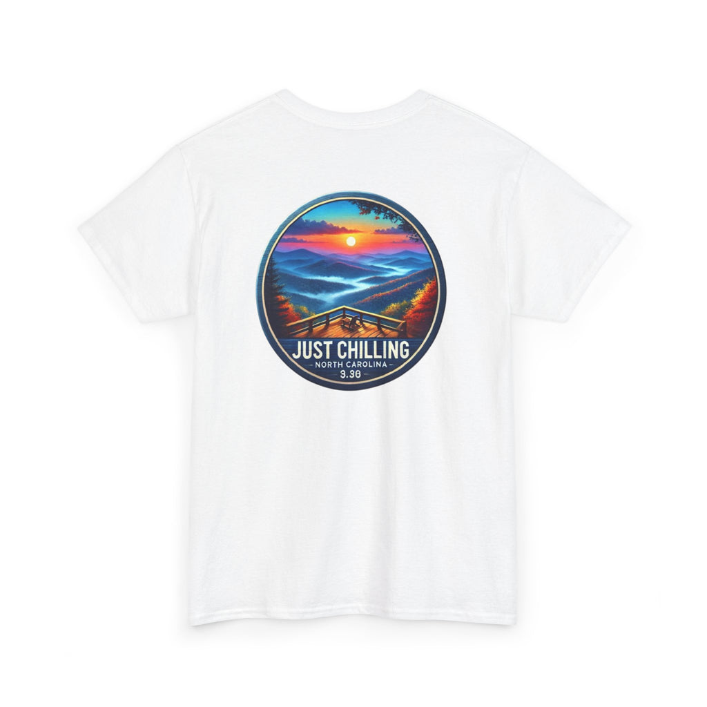 Just Chilling Beach Sunset T-Shirt — Relaxed Vibes Tee North Carolina Vibes