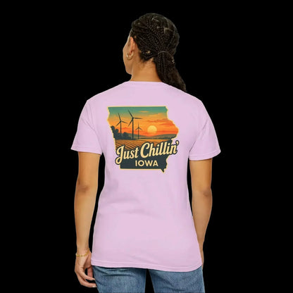 Garment Dyed T-Shirt - Unisex Cotton Tee With Unique Color Texture & Relaxed Fit - Just Chilling Inc.