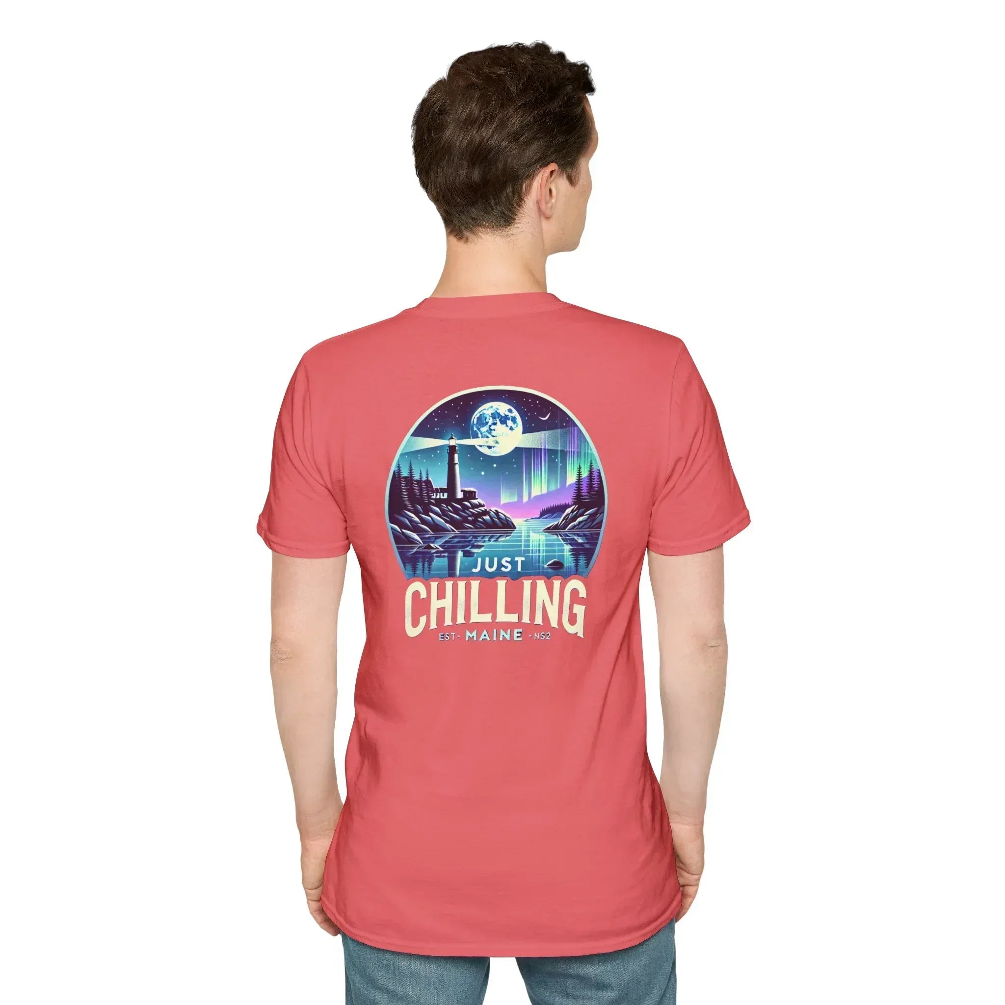 Just Chilling Scenic Tee – Coastal Escape- Maine Edition - Just Chilling Inc.