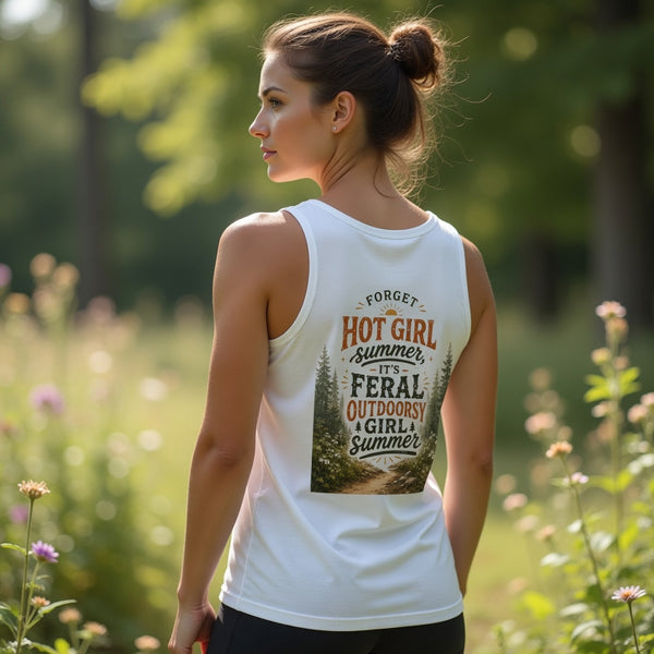 Outdoorsy Girl Summer Tank Top — Feral Graphic Women's Tank