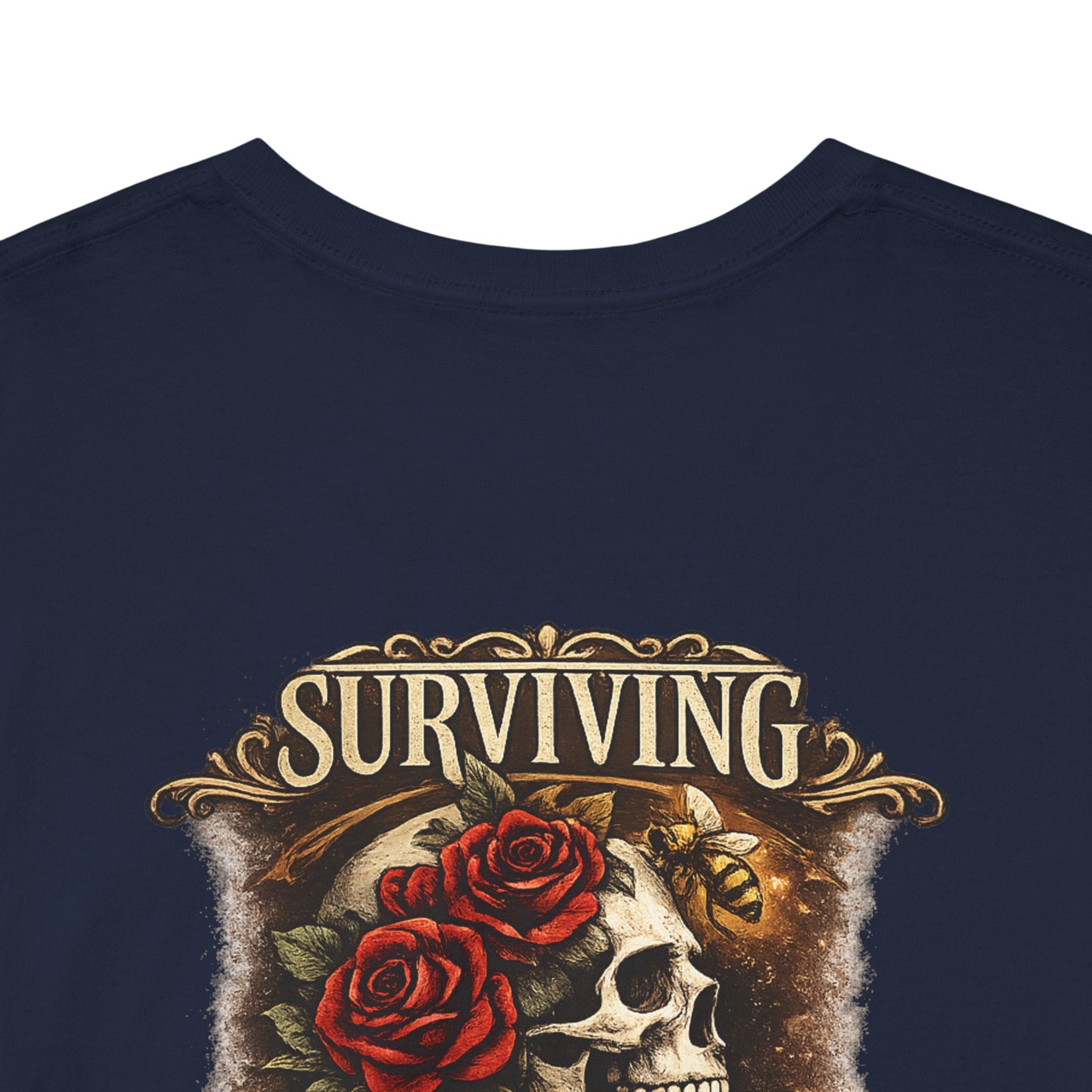 Just Chilling Out, Surviving Out of Spite Tee — Women's Relaxed Vibe Graphic T-Shirt